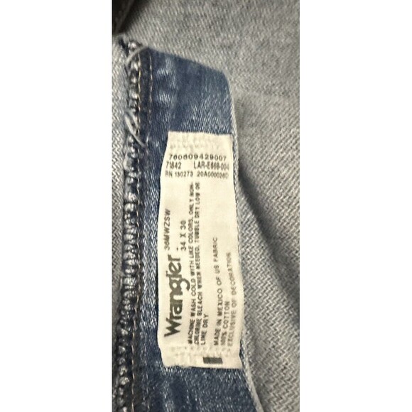 Vintage Men’s Wrangler 30MWZ Sz 34x30 - Picture 7 of 10